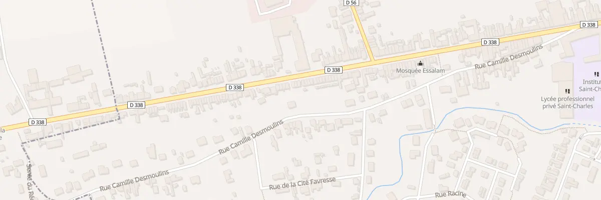 Plan du 37 Rue Mal de Lattre de Tassigny à Chauny
