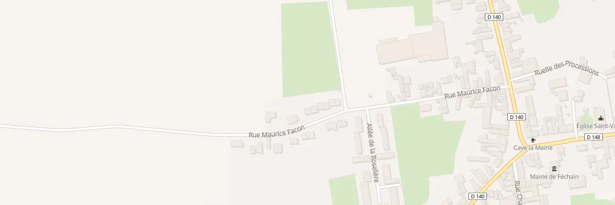 Plan du 28 Rue Maurice Facon à Féchain