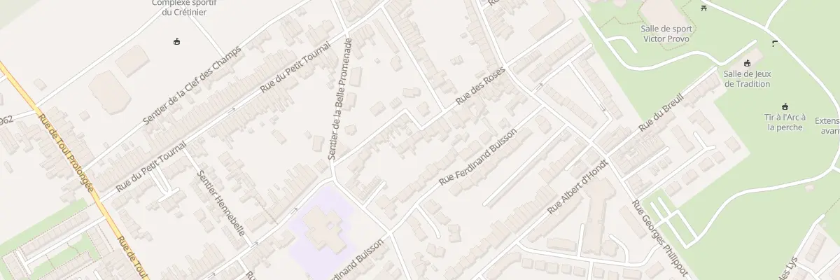 Plan du 38 Rue des Roses à Wattrelos