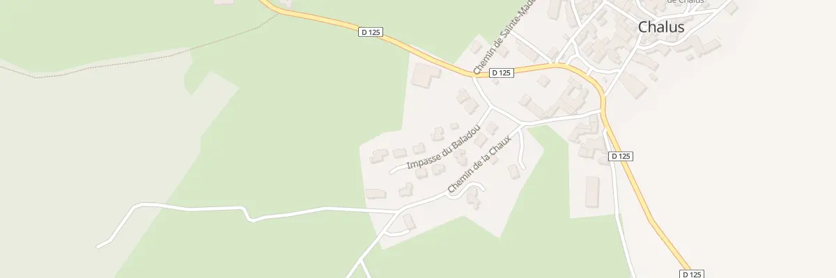 Plan du 5001 Imp du Baladou à Chalus