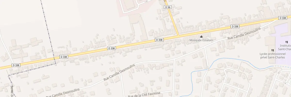 Plan du 33 Rue Mal de Lattre de Tassigny à Chauny