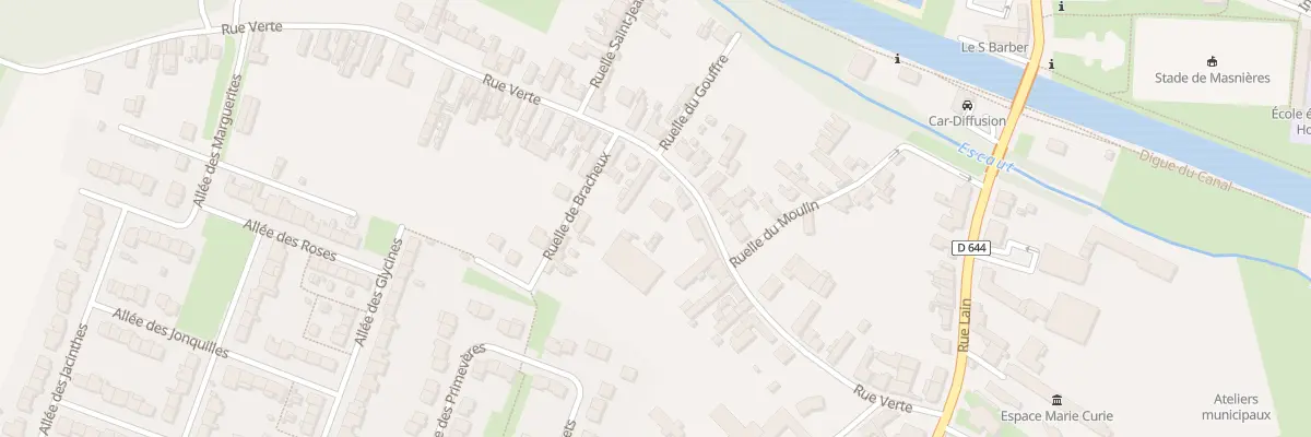Plan du 25 Rue Verte à Masnières