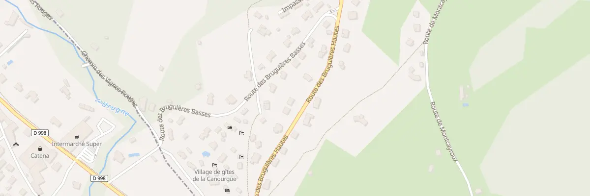 Plan du 9 Rue du Lot des Bruguieres à La Canourgue