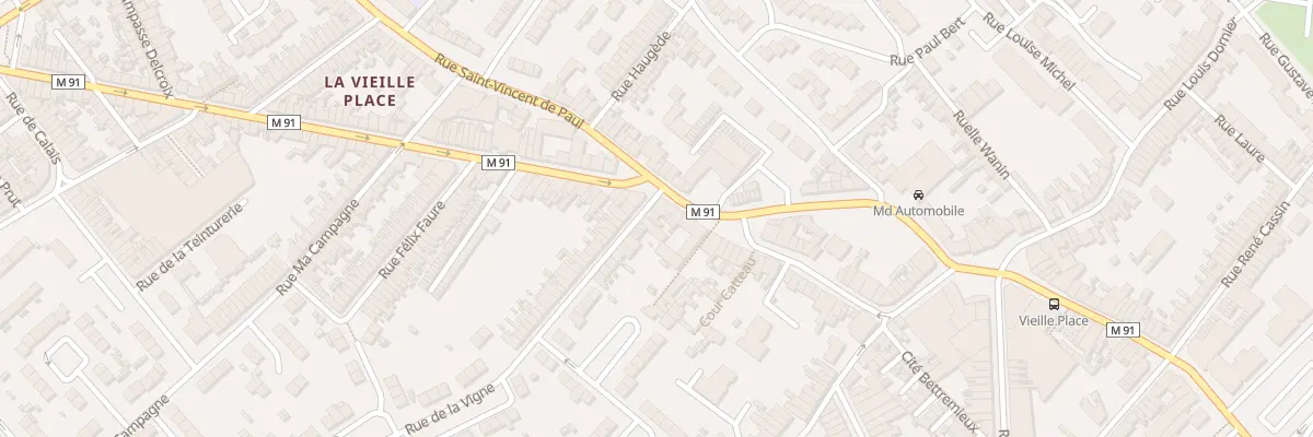 Plan du 1 Rue de la Vigne à Wattrelos