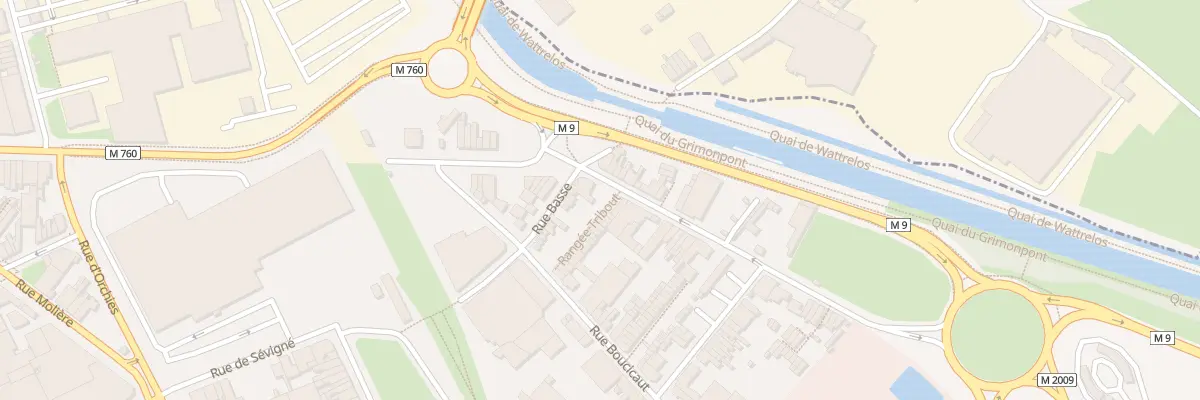 Plan du 2 Rue de Leers à Roubaix