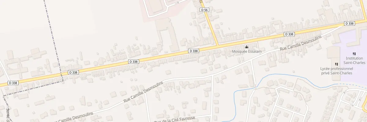 Plan du 25 Rue Mal de Lattre de Tassigny à Chauny