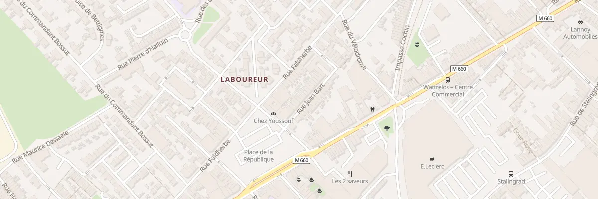 Plan du 30 Rue Jean Bart à Wattrelos