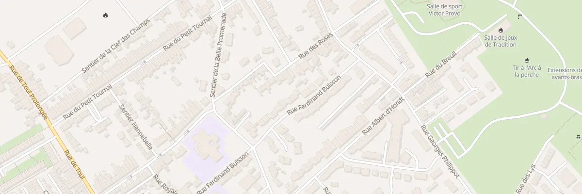 Plan du 75 Rue Ferdinand Buisson à Wattrelos