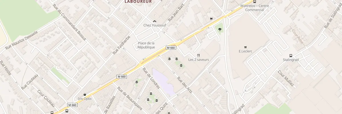 Plan du 159 Rue Carnot à Wattrelos