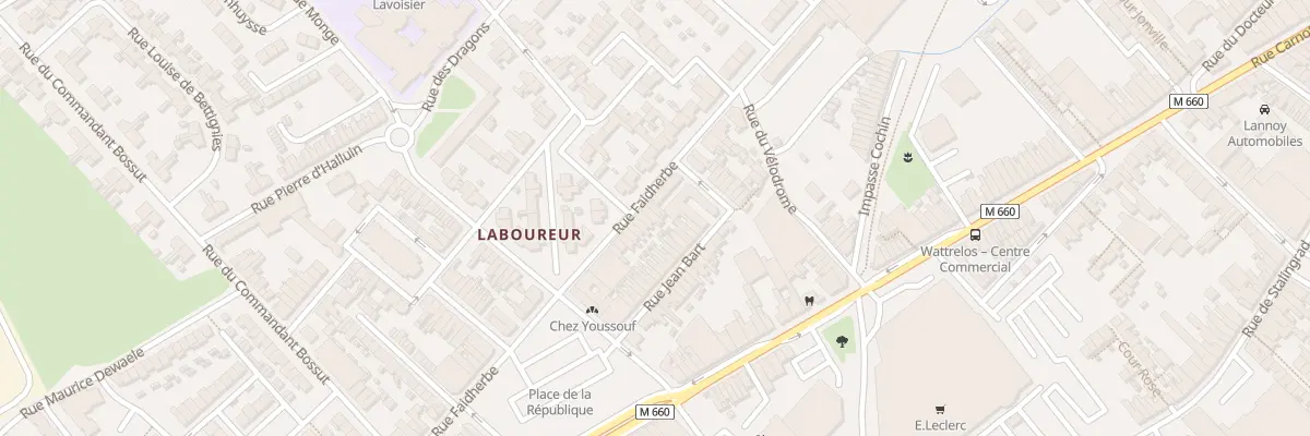 Plan du 207 Rue Faidherbe à Wattrelos