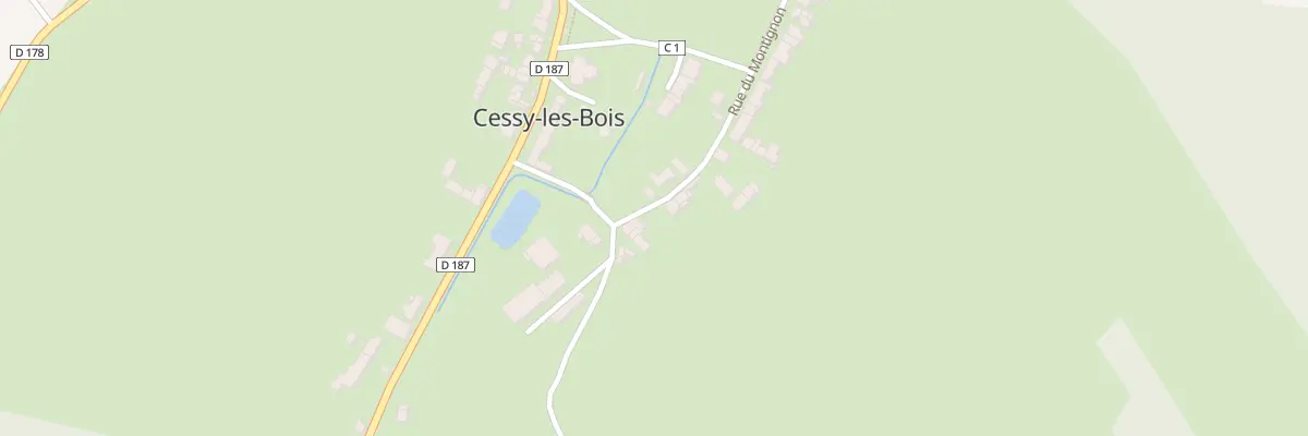 Plan du 9 Montignon à Cessy-les-Bois