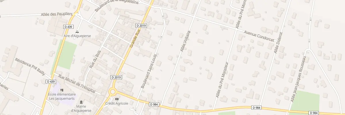 Plan du 9 All Voltaire à Aigueperse