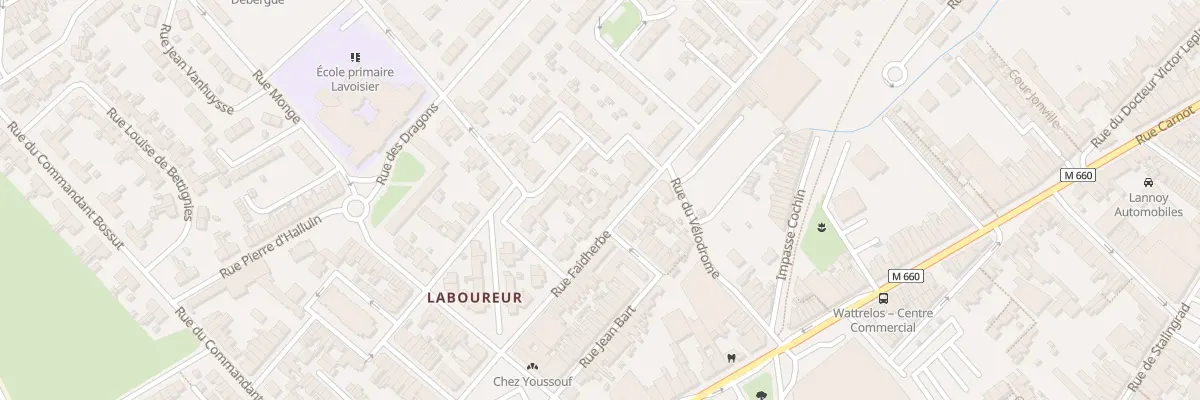 Plan du 140 Rue Faidherbe à Wattrelos