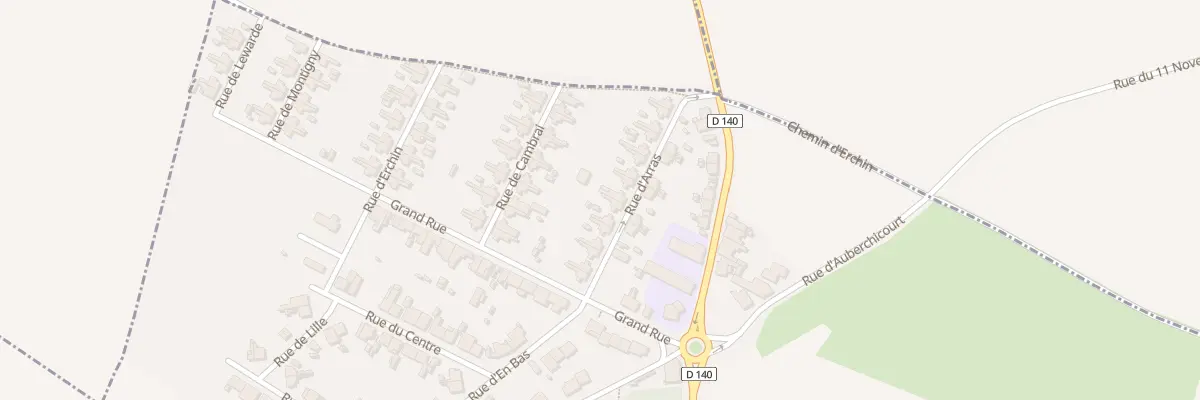 Plan du 13 Rue d’Arras à Monchecourt
