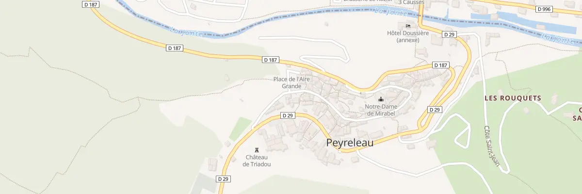 Plan du 5086 Peyreleau à Peyreleau