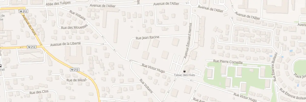 Plan du 10 Rue Jean Racine à Cournon-d’Auvergne