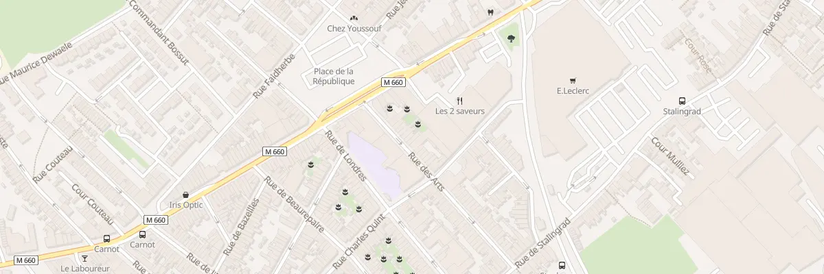 Plan du 62 Rue des Arts à Wattrelos