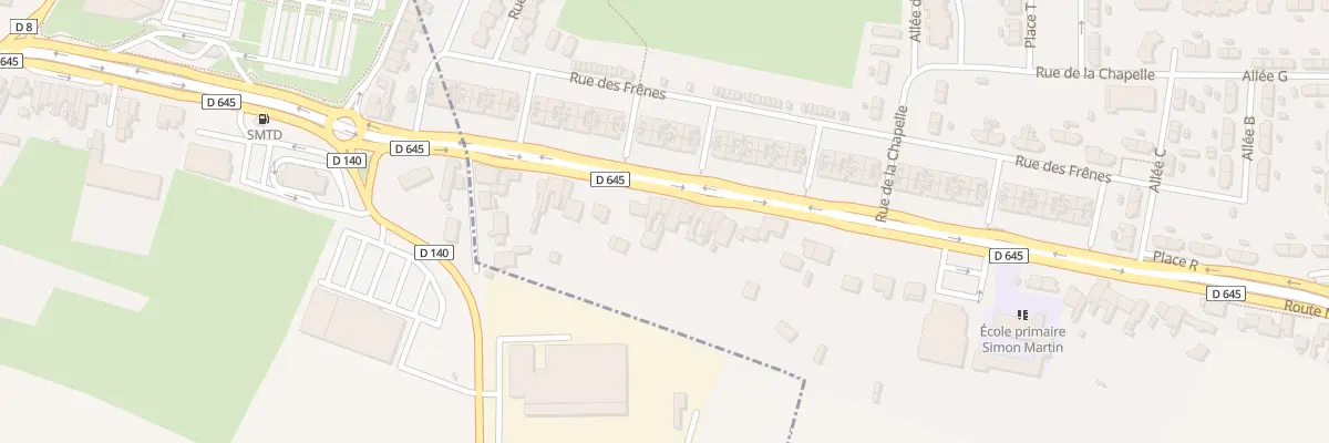 Plan du 28 Rte Nationale à Écaillon