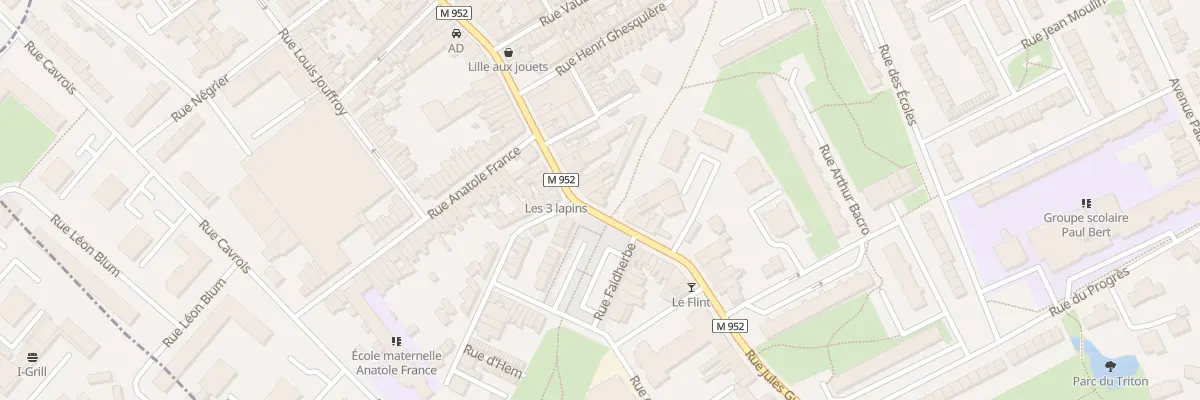 Plan du 40 Rue Jules Guesde à Lys-lez-Lannoy
