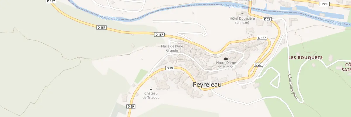 Plan du 5085B Peyreleau à Peyreleau