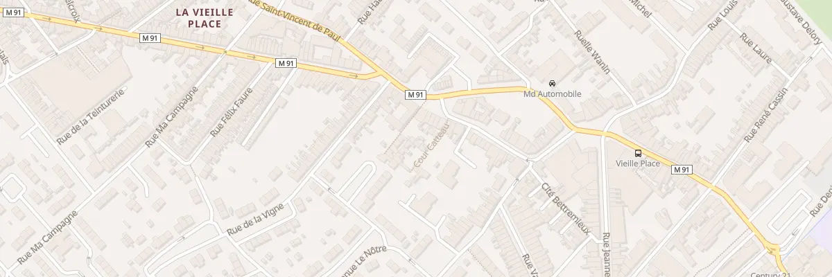 Plan du 6 Rue Briffaut Cour Catteau à Wattrelos