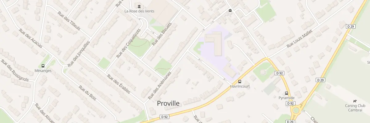 Plan du 2 Rue des Saules à Proville