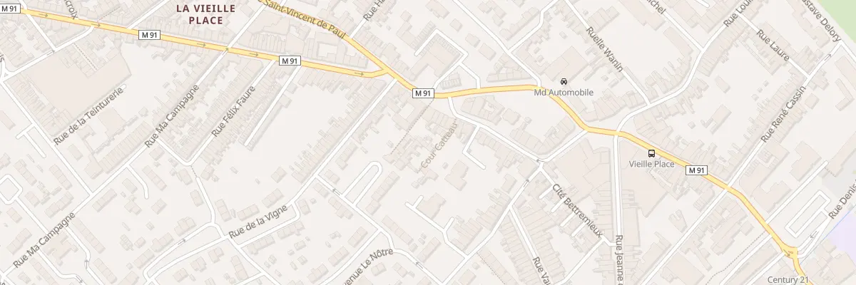 Plan du 4 Rue Briffaut Cour Catteau à Wattrelos