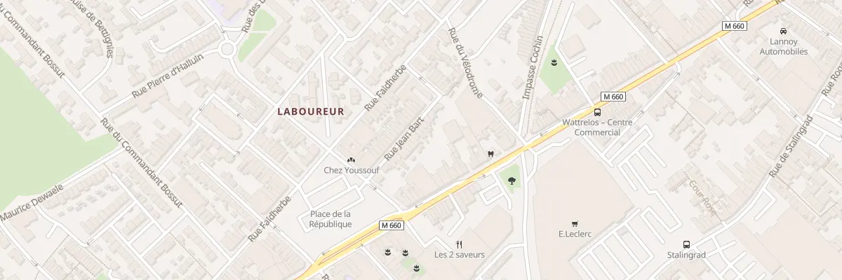 Plan du 13 Rue Jean Bart à Wattrelos