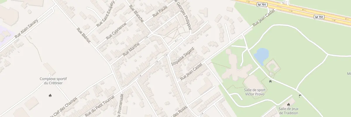Plan du 200 Rue Georges Philippot à Wattrelos