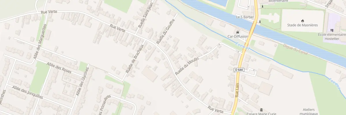 Plan du 22 Rue Verte à Masnières