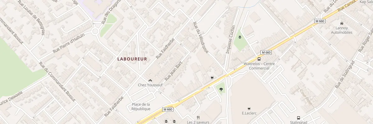 Plan du 3 Rue Jean Bart à Wattrelos