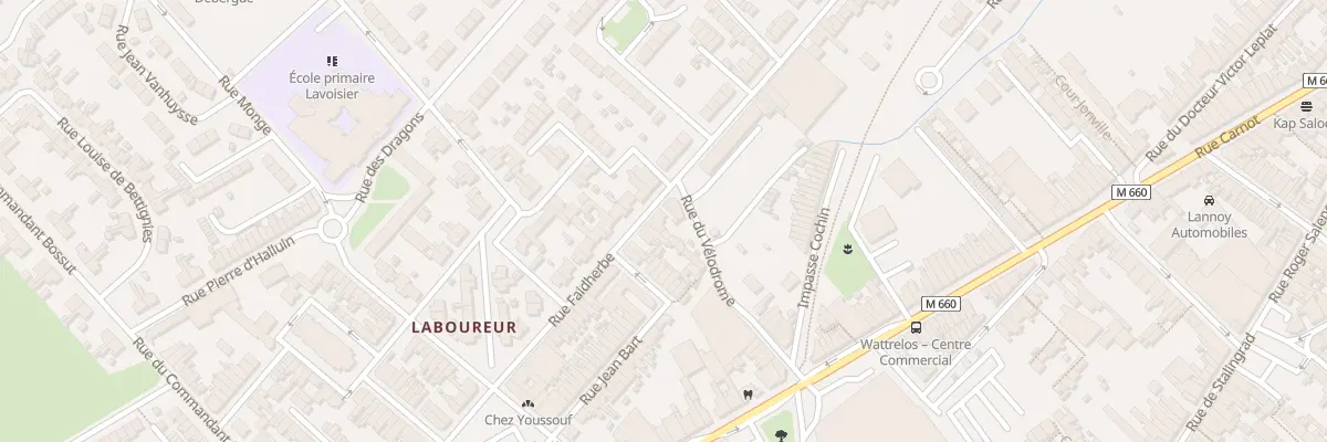 Plan du 181 Rue Faidherbe à Wattrelos