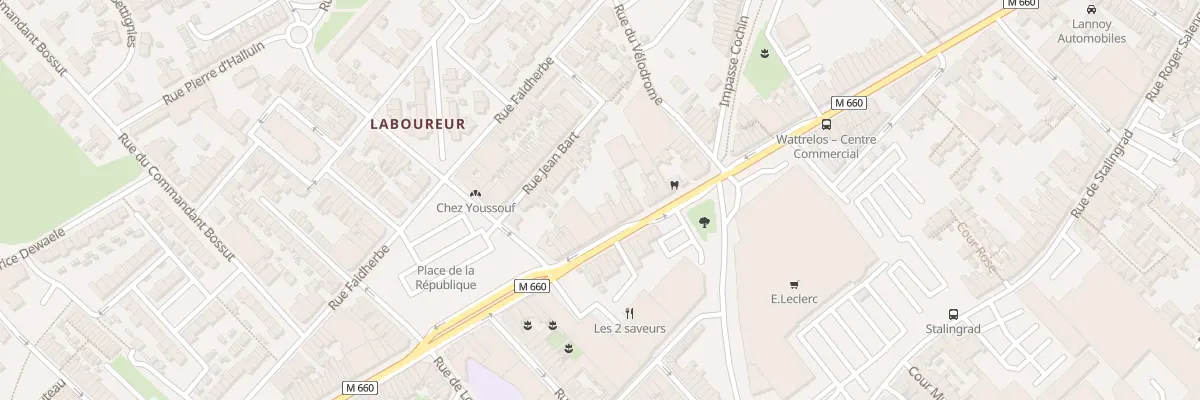 Plan du 174 Rue Carnot à Wattrelos