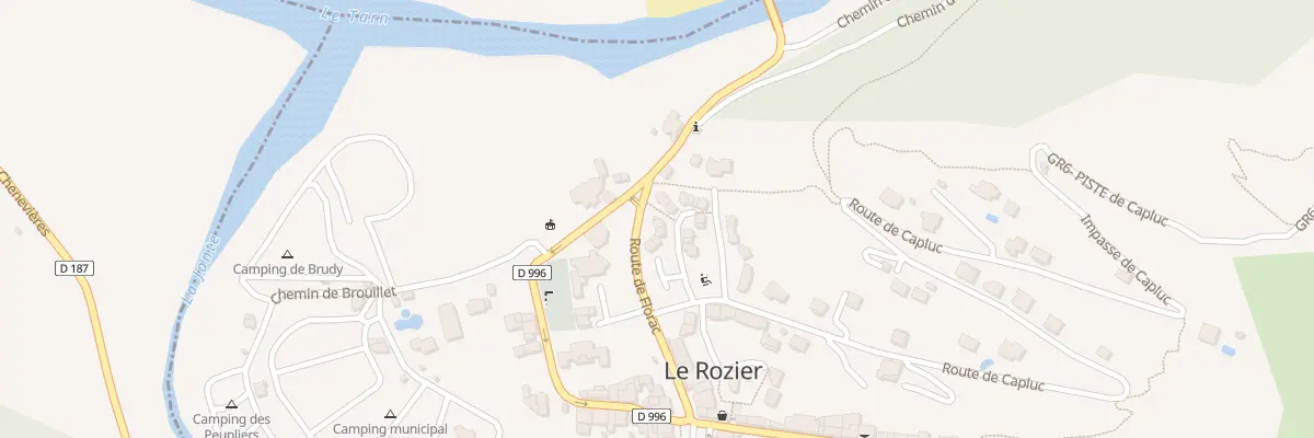 Plan du 5103 Le Rozier Village au Rozier
