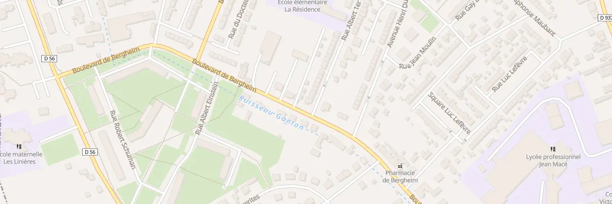 Plan du 1 Rue Albert 1er à Chauny