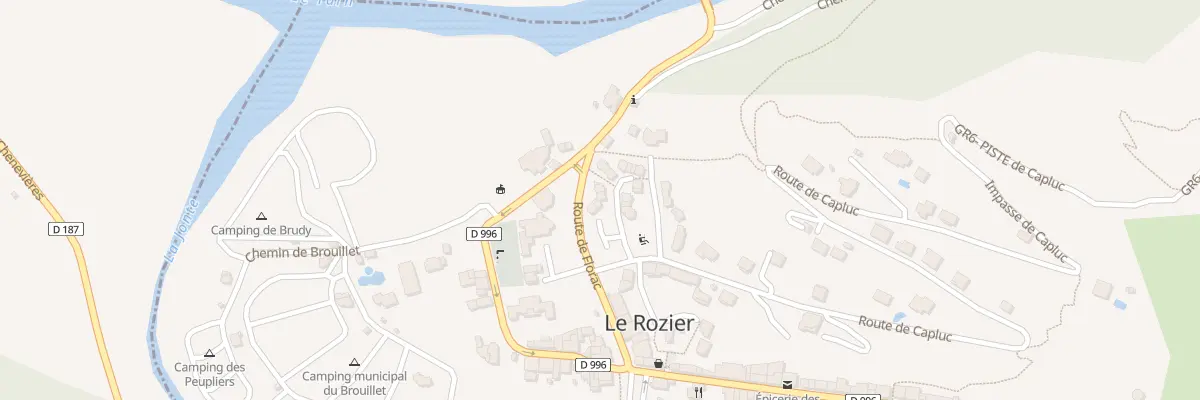 Plan du 5102 Le Rozier Village au Rozier