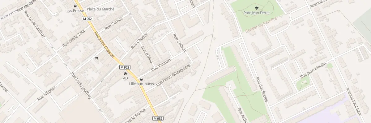 Plan du 27 Rue Henri Ghesquière à Lys-lez-Lannoy