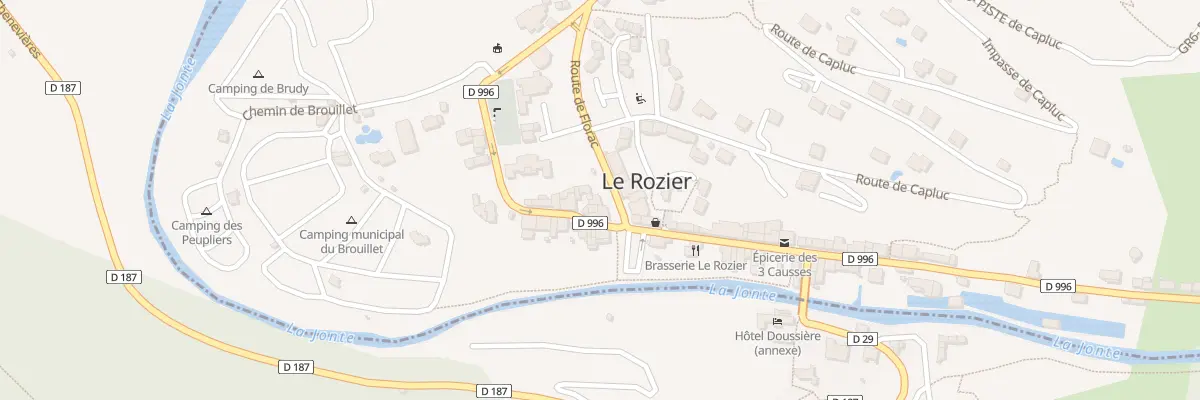 Plan du 5017 Le Rozier Village au Rozier