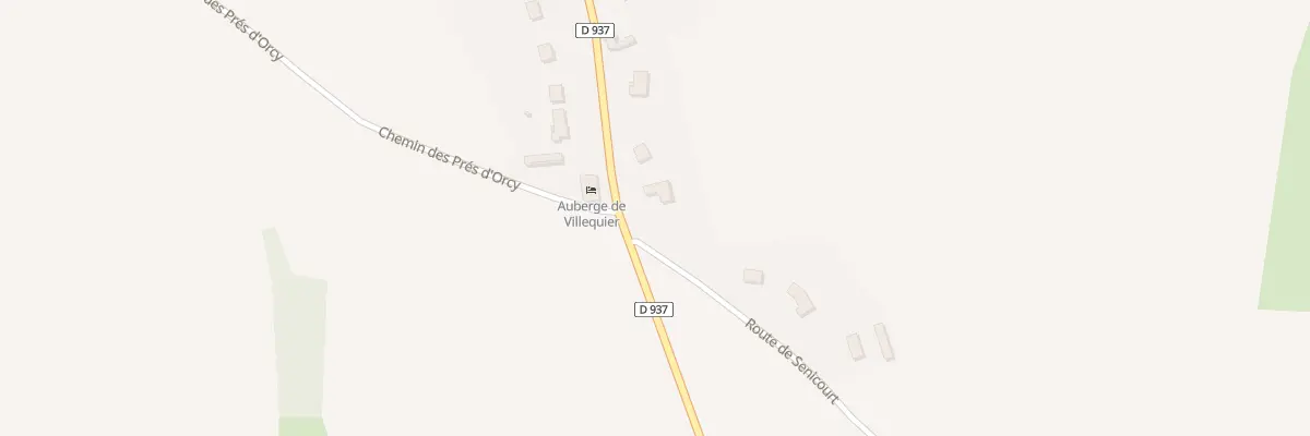 Plan du 1 Rte de Senicourt à Villequier-Aumont