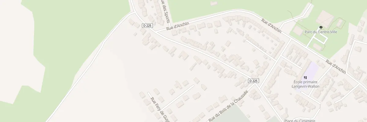 Plan du 27 Rue Jean Jaures à Pecquencourt