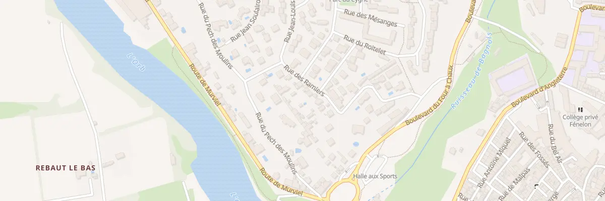 Plan du 33 Rue des Ramiers à Béziers
