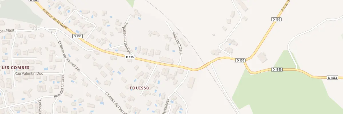 Plan de Av de la Gare à Laurens