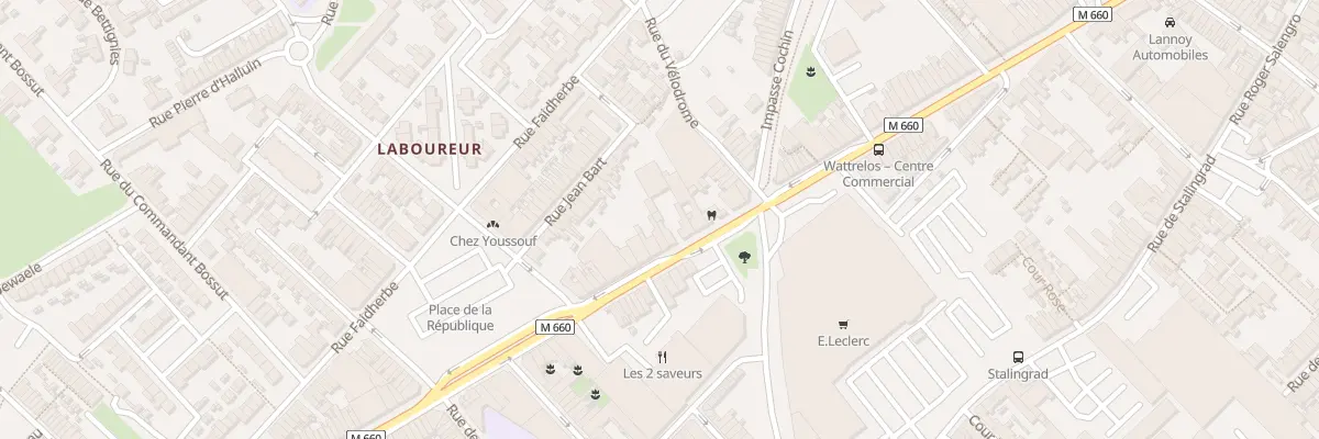 Plan du 166 Rue Carnot à Wattrelos