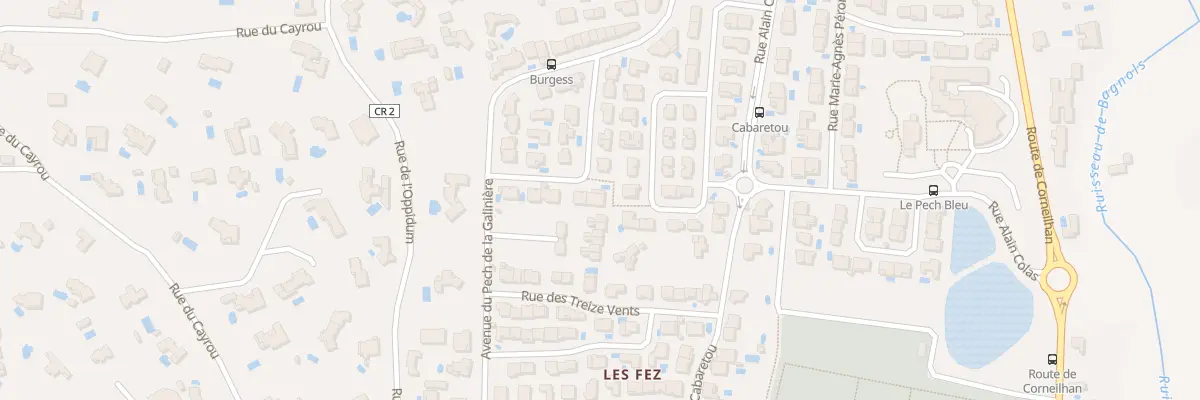 Plan du 90 Rue Nigel Burgess à Béziers