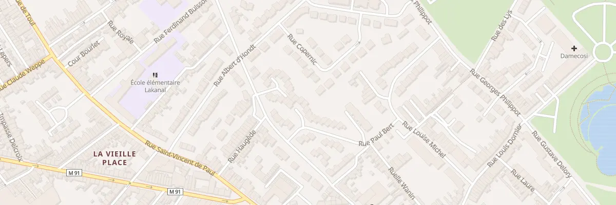 Plan du 4 Rue Maxime Gorki à Wattrelos