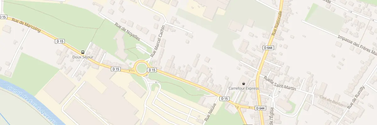 Plan du 34 Rue de Marcoing à Masnières
