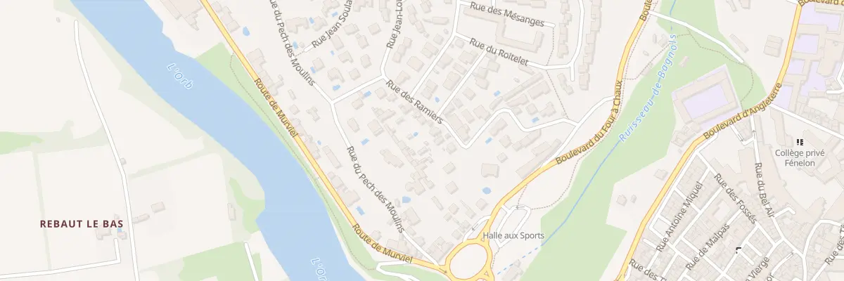 Plan du 29 Rue des Ramiers à Béziers