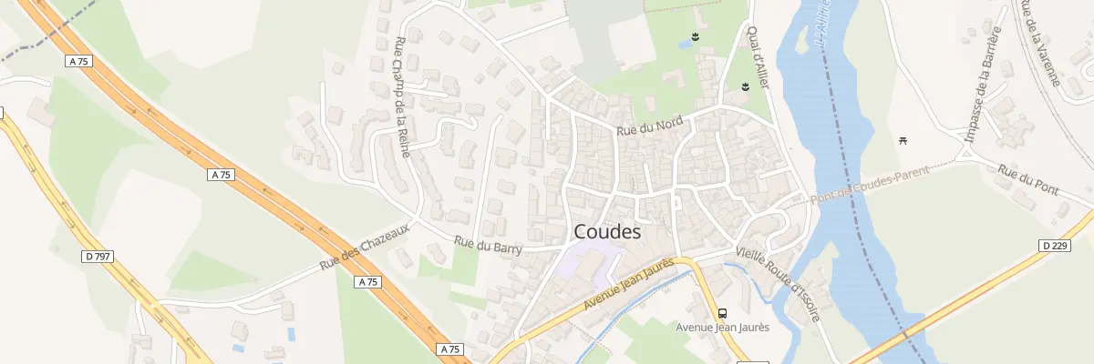Plan du 29 Rue de Teyras Grandval à Coudes