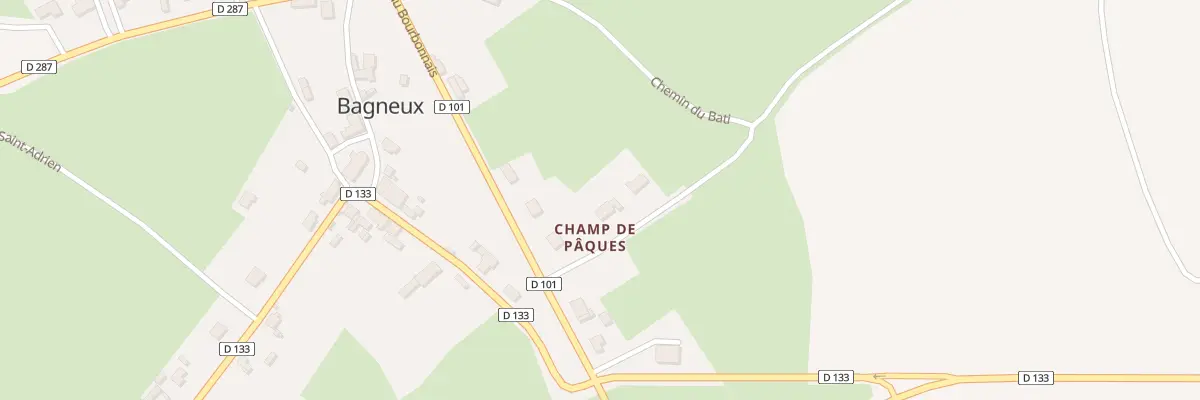 Plan du 4 Che du Champ de Paque à Bagneux