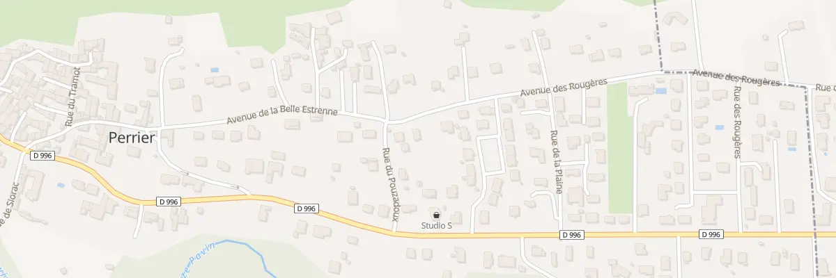 Plan du 2 Av des Rougères à Perrier